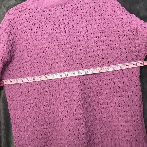 Ava & Viv Womens Purple Long Sleeve Crew Neck Pull - Picture 7 of 7